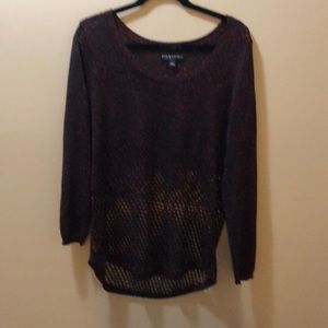 Crochet metallic shirt